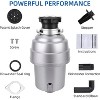 Continuous Feed Garbage Disposal with 4-Stage Grinding, 5-Layer Soundproof, Overload Protection, Easy Install, for Kitchen Sink - 3 of 4