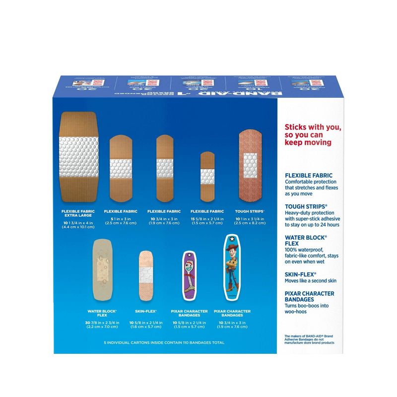 Band-Aid Adhesive Bandages Family Assorted Pack - 110ct, 3 of 11