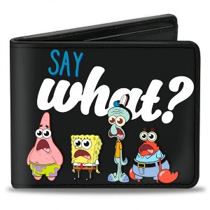 Adult SpongeBob SquarePants and Friends Say What Bi-Fold Wallet - 1 of 1