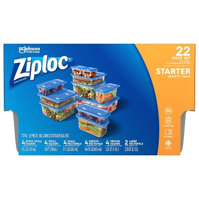 Ziploc Variety Pack Containers Starter Kit - 22ct