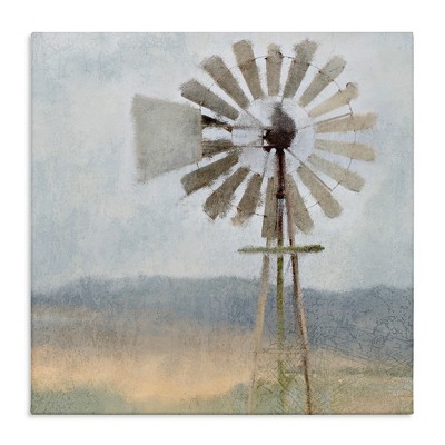 Stupell Industries Neutral Blue Windmill Breeze, 30" x 30"