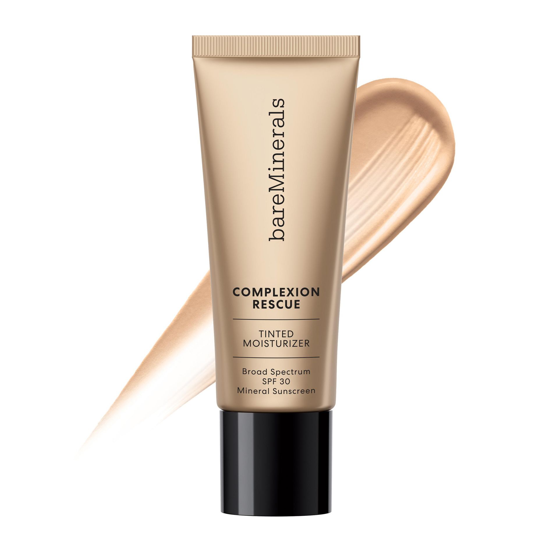 bareMinerals COMPLEXION RESCUE Tinted Moisturizer with Hyaluronic Acid and Mineral SPF 30 - Wheat 4.5, 1.18oz