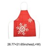 Unique Bargains Christmas Aprons Linen Red Beige 21.65"x26.77" 1Pc - 3 of 4