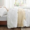 BAGOKIE 3 Pieces Floral Pinch Pleat Bed in a Bag Comforter Set for All Season - 2 of 4