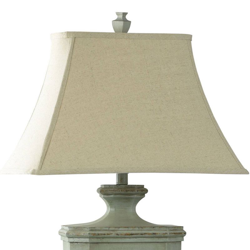Oldsbury Blue Table Lamp Farmhouse Style with Beige Shade - StyleCraft, 4 of 7