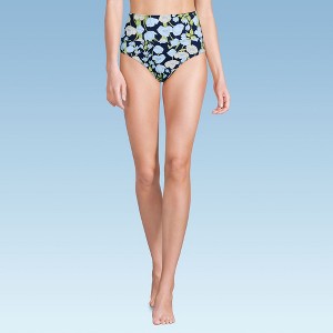 Lands' End Women's Chlorine Resistant Pinchless High Waisted Bikini Bottoms - 1 of 3