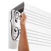 Bright Creations Magnetic Dry Erase Music Staff Whiteboard Sheet, Laminated Poster 45.5" Long - 4 of 4