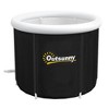 Portable Ice Bath Tub, Outdoor Cold Plunge Tub with Thermo Lid, Cover and Carry Bag for Athletes Recovery and Cold Water Therapy, Black - image 4 of 4