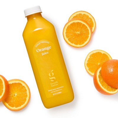 Cold Pressed Orange Juice - 32 fl oz - Good & Gather™