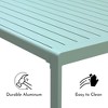 Aoodor Outdoor 3-Piece Aluminum Picnic Table Set,  Rectangular Patio Dining Table with Benches - 2 of 4