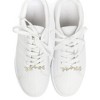 Unique Bargains Leaf Faux Pearl Shoelace Charms Gold Tone 2 Pcs - 2 of 4