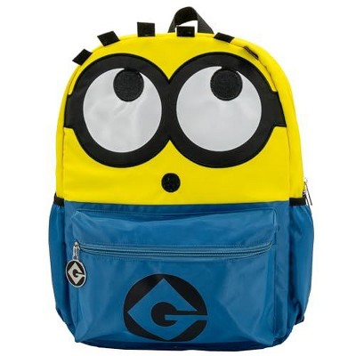 Despicable Me Minions Backpack for Boys & Girls, Kids 16 Inch Schoolbag with 3D Features, Yellow