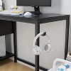 NicBex Home Office Desk 48" L Morden Computer Desk with Convertible Storage Shelves, LED Light Strip and Wooden Desktop for Games and Work - 3 of 4