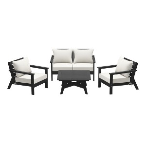 WestinTrends Avalon Outdoor 5-Piece Modular Sectional Patio Furniture Sofa Set - 1 of 4