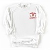 Embroidered Merry Christmas Santa Snowflake - Women's Garment Dyed Graphic Sweatshirt - 2 of 4