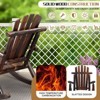 Karl Home | 38 in. Solid Wood High Back Outdoor Rocking Chair - 2 of 4