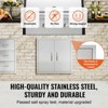 VEVOR BBQ Access Door, 24W x 24H Inch Double Outdoor Kitchen Door, Stainless Steel Flush Mount Door,Double Wall Vertical Door with Handles and Hooks - 4 of 4