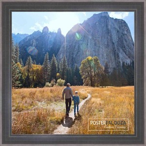 PosterPalooza | Square Elegant Silver Picture Frame - UV Acrylic, Foam Board Backing, Hanging Hardware - 1 of 4