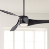 58" Minka Aire Modern 3 Blade Indoor Ceiling Fan with LED Light Remote Control Coal for Living Room Kitchen Bedroom Family Dining - 2 of 4