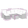 vidaXL Garden Sofa Set Grey - 4 of 4