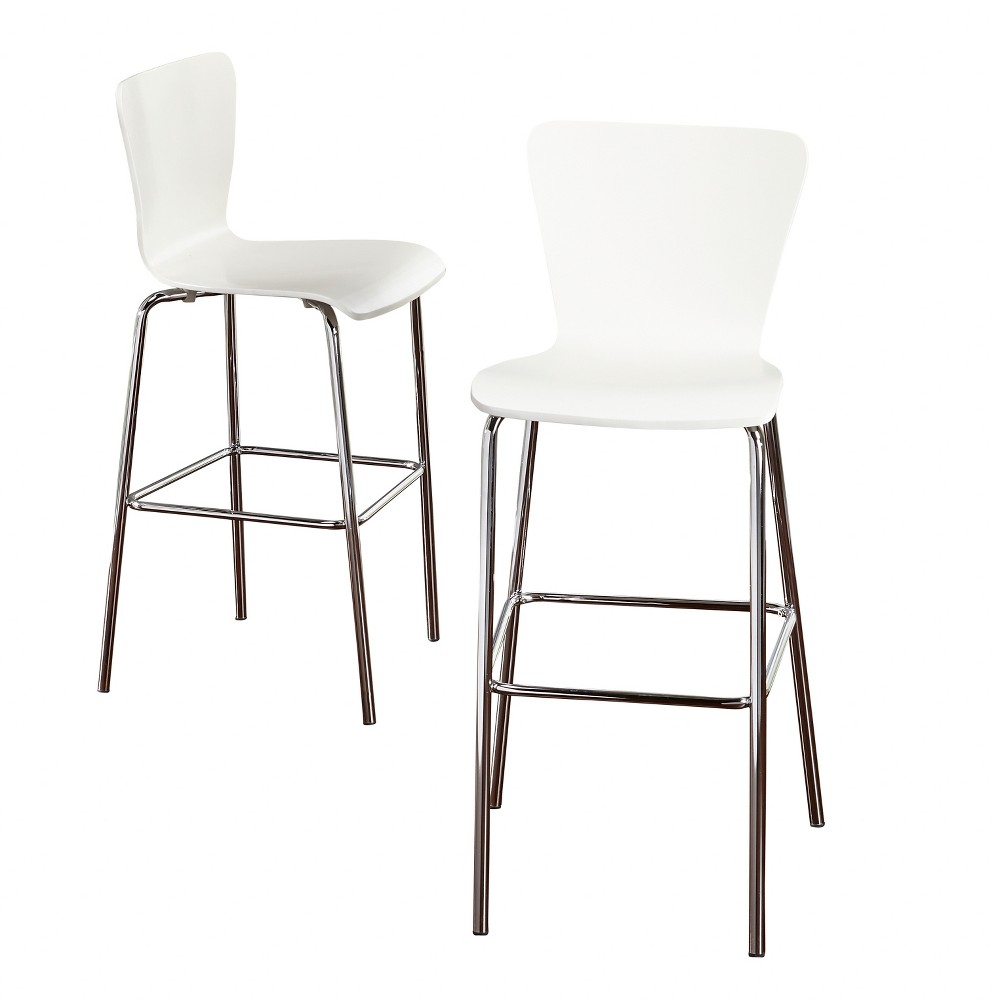 Set of 2 30 Hillboro Stool White - Buylateral was $157.99 now $78.99 (50.0% off)