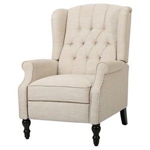 Walter Light Beige Fabric Recliner Club Chair - Christopher Knight Home