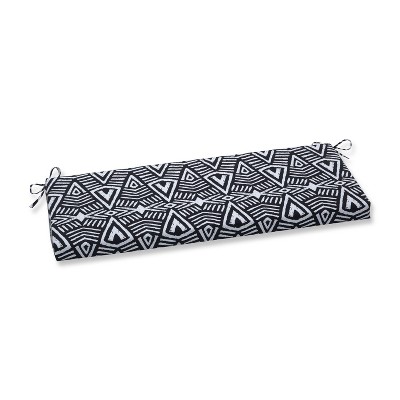 Geometric Dimensions Outdoor Bench Cushion Black - Pillow Perfect