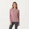 Anna-Kaci Active Women's Long Sleeve Pullover Top with Relaxed Fit and Boat Neckline - 2 of 4