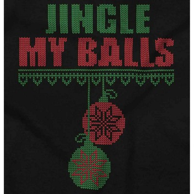 Funny Christmas Joke Jingle My Balls Hoodie Hooded Sweatshirt Men Brisco Brands
