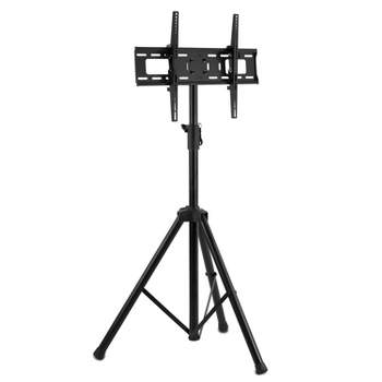 Mount-It! TV Tripod Stand - Portable TV Stands for Flat Screens - Television Tripod Stand for 32-70 Inches Screen - Single Pole TV Stand with 77 Lbs. 