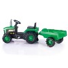 Pedal Operated: Tractor w/ Trailer - Green - 2 of 4