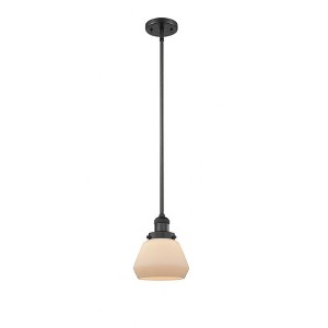 Fulton - 1 Light Stem Hung Mini Pendant In Industrial Style-9 Inches Tall and 7 Inches Wide - 1 of 1