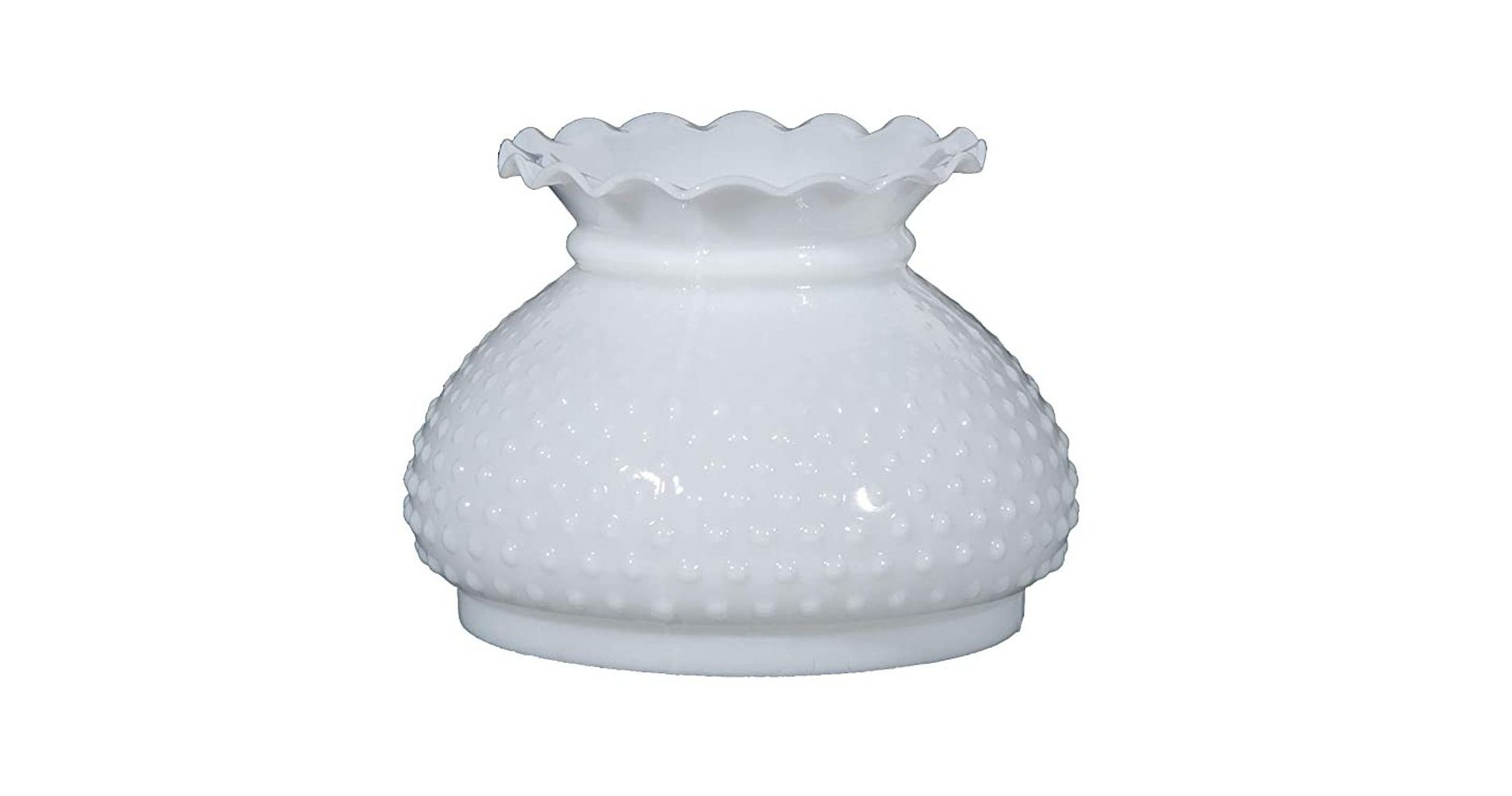 Lehman's Opal Hobnail 10" Glass Lamp Shade