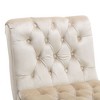 Kumasinova Armless Accent Chair,Plush Velvet Lounge Chair with Wooden Legs,Comfy Reading Chair for Living Room,Bedroom&Office,Living Room Furniture - 4 of 4