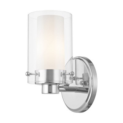 Livex Lighting Manhattan 1 - Light Vanity in  Polished Chrome