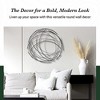 Cheung's Denine Large Abstract Round Wall Art - Silver - 2 of 4