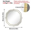 32'' Large Bathroom Mirror for Wall Art Venetian Mirror Gold Rim Beveled Frame - 2 of 4