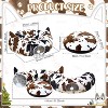 Cat Tunnel Christmas Tree Skirt, Cow Print Cat Tunnels for Indoor Cats with Washable Mat and Hanging Ball, with 11 Cats Toys - 2 of 4