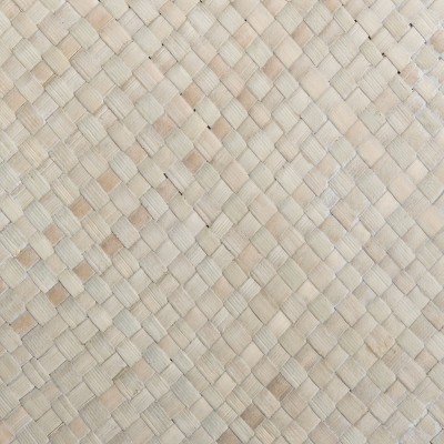 Elegant White and Gold Bamboo-Style Storage End Table