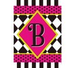Briarwood Lane Everyday Garden Flag 12x18 For Outdoor Neon Checkerboard Monogram - B Garden Flag Flags For Outside - 3 of 4