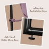 Beautyolove Modern Purple Corduroy Upholstered Accent Chair Arm Chair with Metal Frame, Removable Cushions and Storage Bag - 3 of 4