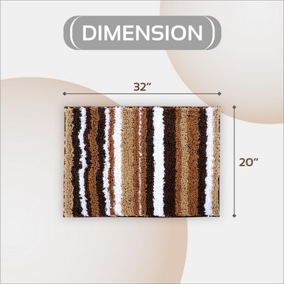 SoftStep 20" x 32" Cafe Polyester Anti-Skid Bath Rug