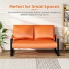 Hooseng 48.4" Loveseat Sofa, 2-Seater Living Room Couch with Premium Upholstery and Robust Metal Frame, Small Love Seat with Armrest for Home Office - 2 of 4