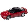 1991 Mitsubishi Eclipse GSX Maranello Red with Black Top "Import Legends" Series 1/64 Diecast Model Car by Auto World - 2 of 4