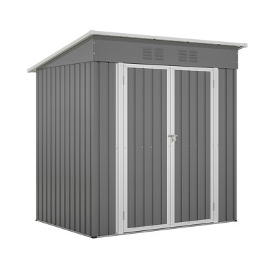 Outdoor Storage Sheds, Outside Garden Storage Shed with Lockable Door, Spacious Waterproof Roof Design, Utility Tool Storage Shed for Backyard