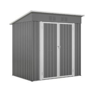Gewnee Outdoor Metal Storage Shed - 1 of 4