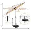 Ainfox 9ft Patio Umbrella With Umbrella Base - 2 of 4