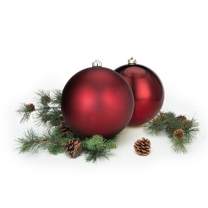 Every Day is Christmas 2ct 20cm/7.9" Christmas Ornaments, Shatterproof Christmas Tree Ornaments Set, Christmas Balls Decoration - 1 of 4