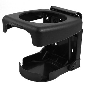 Unique Bargains Plastic Folding Car Truck Drink Cup Can Bottle Holder Stand Black 1pcs - 1 of 4