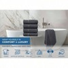 Dark Gray Bath Towels Set of 4, 27x54 Inches, 100 Cotton, Soft Absorbent, Quick Dry, Larger for Daily Use - 4 of 4